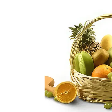 Buangkok flowers  -  Sunny Floral & Fruit Basket Flower Bouquet/Arrangement