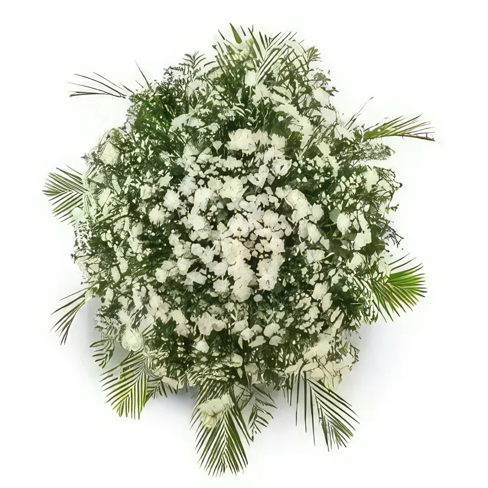 fortaleza kukat- Ylellinen surunvalittelujen kruunu Kukka kukkakimppu