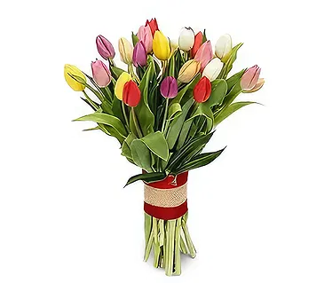 Ad Dilam blomster- Fantastiske tulipaner Blomsterarrangementer bukett