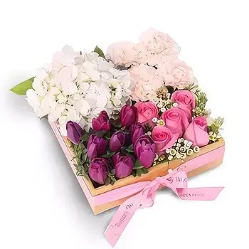 Downtown dubai flowers  -  Eye-Catching Floral Tray Flower Delivery