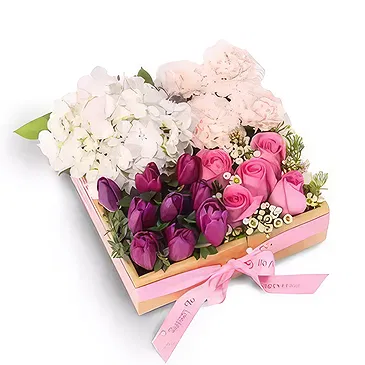 Ghadeer al tair flowers  -  Eye-Catching Floral Tray Flower Bouquet/Arrangement