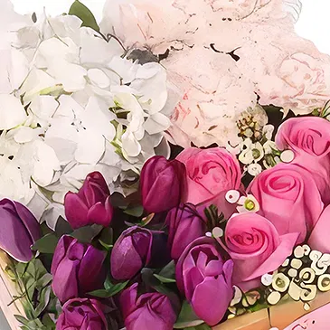 Ghadeer al tair flowers  -  Eye-Catching Floral Tray Flower Bouquet/Arrangement