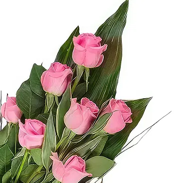 Cala Llonga flowers  -  Pink Rose Farewell Flower Bouquet/Arrangement