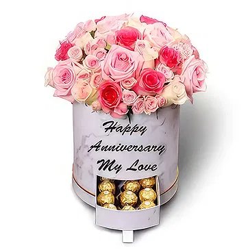Buangkok flowers  -  Stylish Box Flower Bouquet/Arrangement