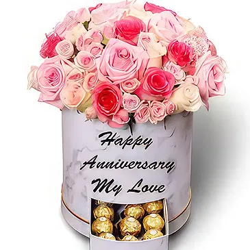 Buangkok flowers  -  Stylish Box Flower Bouquet/Arrangement