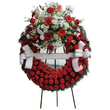 Cala Llonga flowers  -   Red Wreath Flower Bouquet/Arrangement