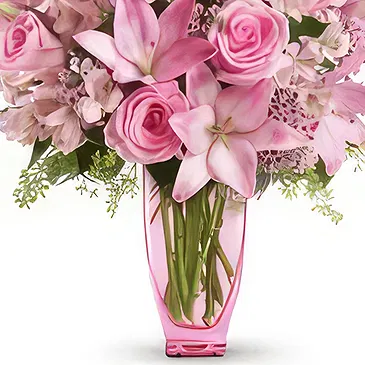 Hội An flowers  -  Pink Love Flower Bouquet/Arrangement