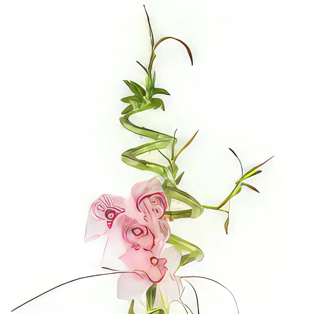 Pau-virágok- Floral Exuberance Kompozíció Virágkötészeti csokor