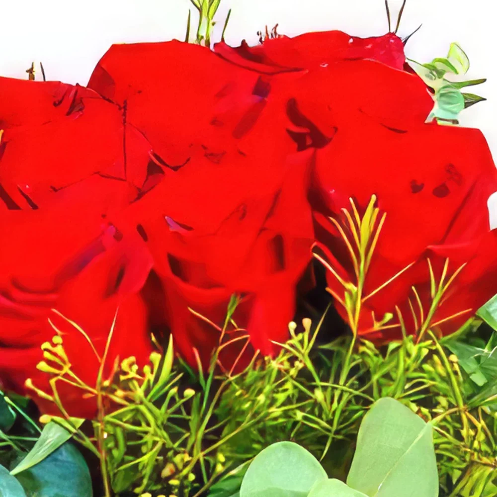 Cascais λουλούδια- Κύβος τριαντάφυλλων Μπουκέτο/ρύθμιση λουλουδιών