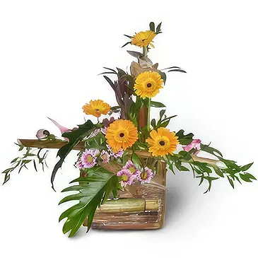 Malta flowers  -  Yellow & Green Flower Bouquet/Arrangement