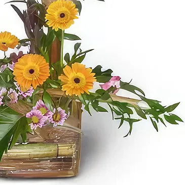 Malta flowers  -  Yellow & Green Flower Bouquet/Arrangement