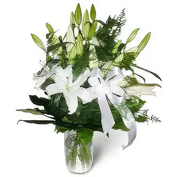 Poland flowers  -  White Ribbon Flower Delivery