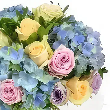 Kemubu Blumen Florist- Frühlingsblau Bouquet/Blumenschmuck