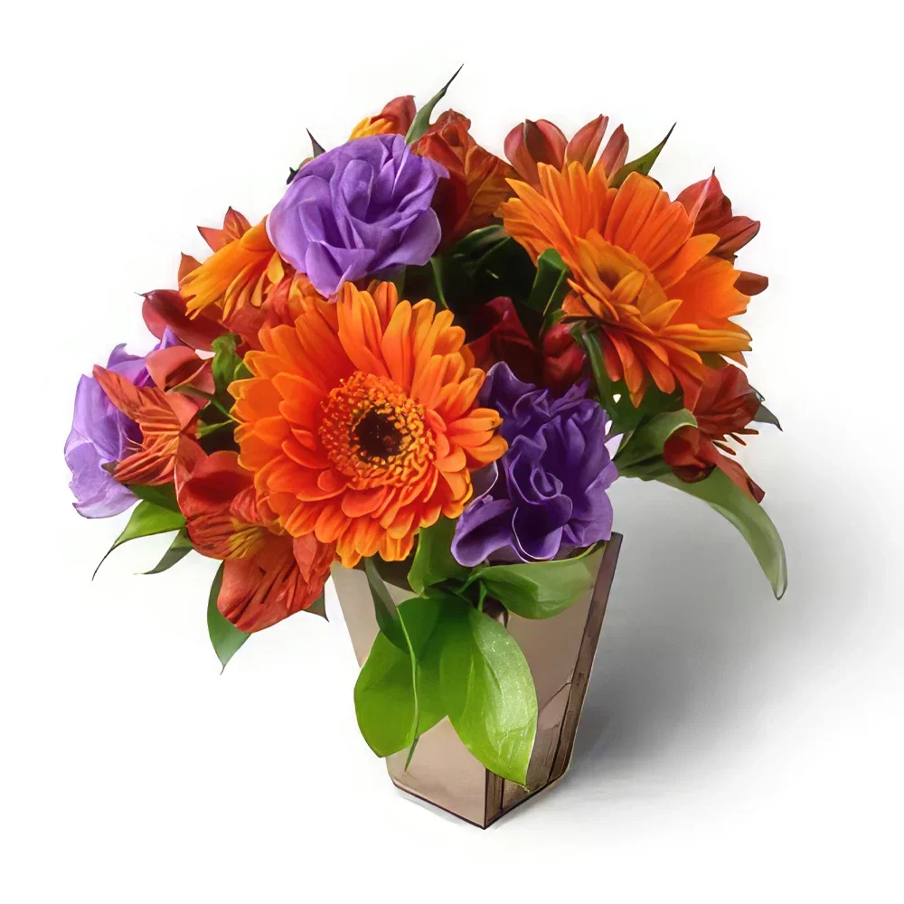 Σαλβαντόρ λουλούδια- Ρύθμιση των λαμπρά χρωματισμένων λουλουδιών τ Μπουκέτο/ρύθμιση λουλουδιών