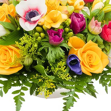 Formosa Blumen Florist- Tafelaufsatz mit bunten Blumen Bouquet/Blumenschmuck