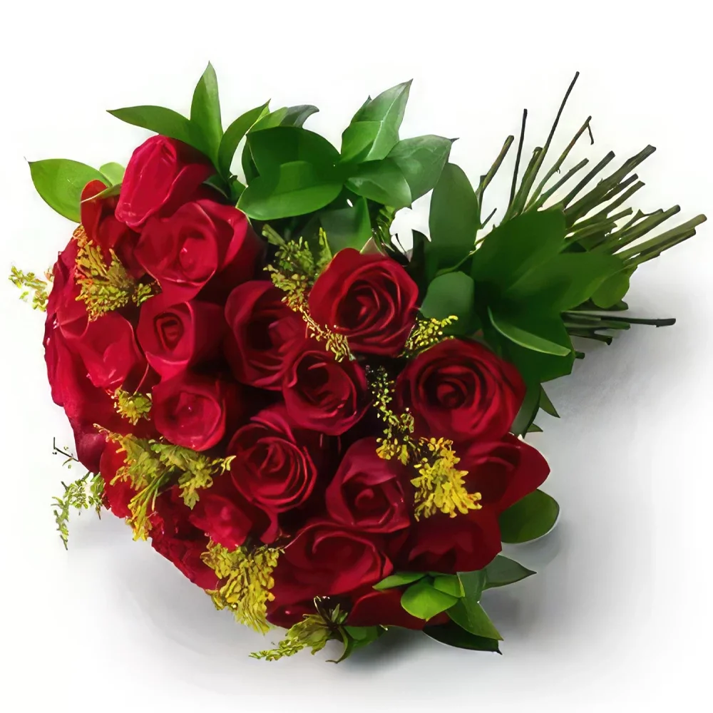 Fortaleza blomster- Bouquet af 36 røde roser Blomst buket/Arrangement