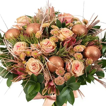 Santa Ines flowers  -  Bronze christmas bouquet Flower Bouquet/Arrangement