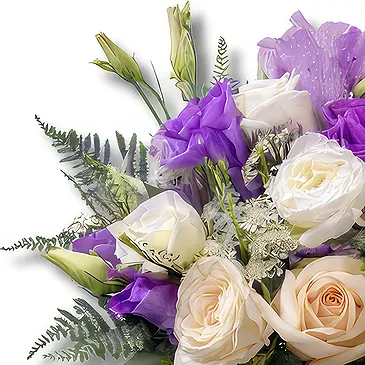 Geneva flowers  -  Rustic Elegance Purple Flower Bouquet/Arrangement