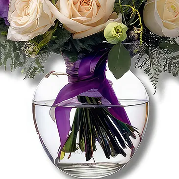 Geneva flowers  -  Rustic Elegance Purple Flower Bouquet/Arrangement