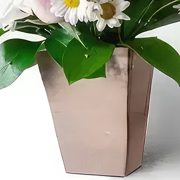 Brasilien Blumen Florist- Arrangement von Gänseblümchen, Nelken und Ros Bouquet/Blumenschmuck