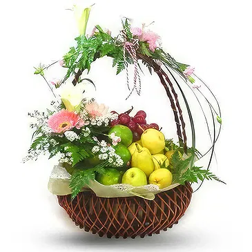 Spuž blomster- Friske blomster frugtkurv Blomst buket/Arrangement