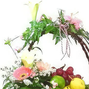 Spuž blomster- Friske blomster frugtkurv Blomst buket/Arrangement