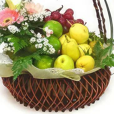 Spuž blomster- Friske blomster frugtkurv Blomst buket/Arrangement