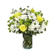 Ad Dilam Online blomsterbutikk - Blandede blomster i vase Bukett