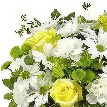 Ad Dilam blomster- Blandede blomster i vase Blomsterarrangementer bukett