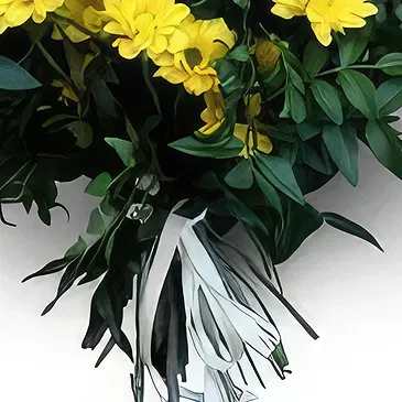 Mira flowers  -  Vibrant Yellow Flower Bouquet/Arrangement