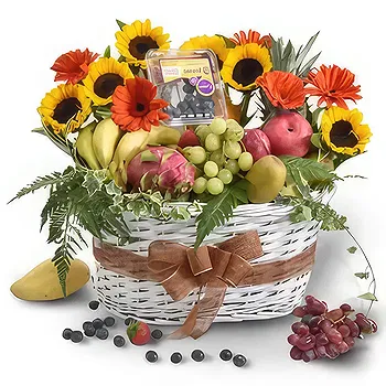 Buangkok flowers  -  Dinning Basket Flower Delivery