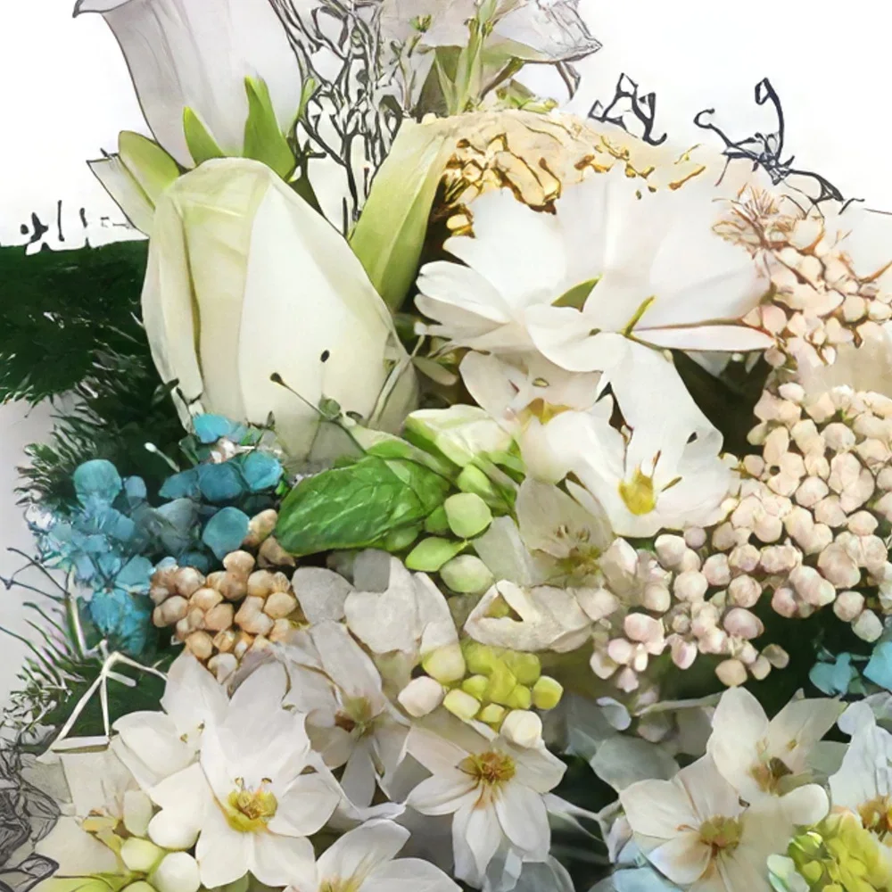 Cascais kwiaty- Gratulacje Bukiet ikiebana