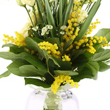 Italy flowers  -  Yellow Flowers & Mimosa Bouquet Flower Bouquet/Arrangement