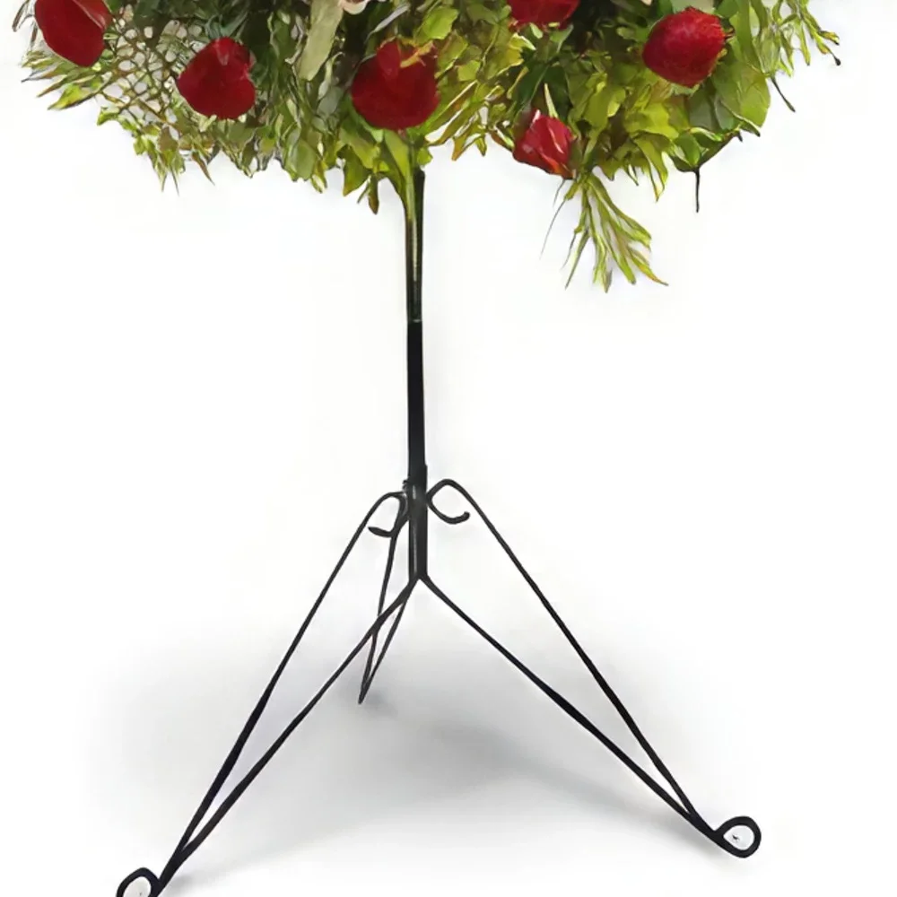 Quarteira çiçek- Floral Sphere - Cenaze için Güller ve Zambakl Çiçek buketi/düzenleme