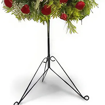 Poland flowers  -  Floral Sphere - Roses and Lilies for funeral Flower Bouquet/Arrangement