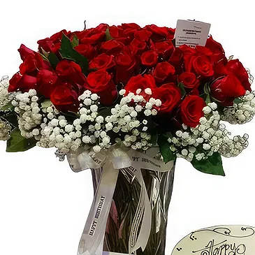 Kapseret flowers  -  Elegant Floral & Cake Gift Flower Bouquet/Arrangement