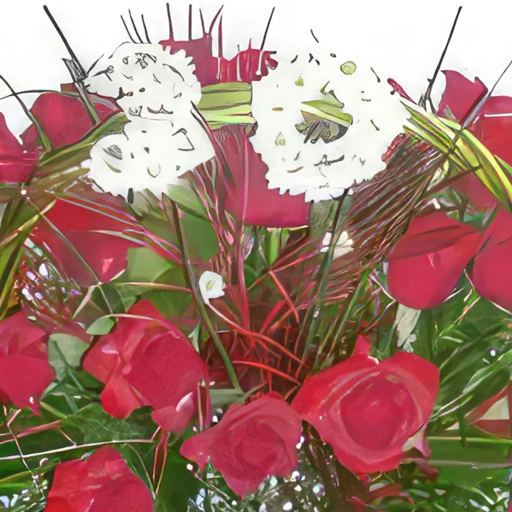 Krakkó-virágok- Élő Virágok Virágkötészeti csokor