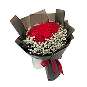 Rongo online Florist - 12 Red Roses Bouquet Bouquet