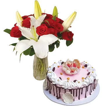 Kenya flowers  -  Elegant Duo Flower Bouquet/Arrangement