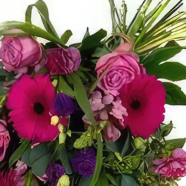 Amsterdam blomster- Begravelsesbukett i rosa toner Blomsterarrangementer bukett