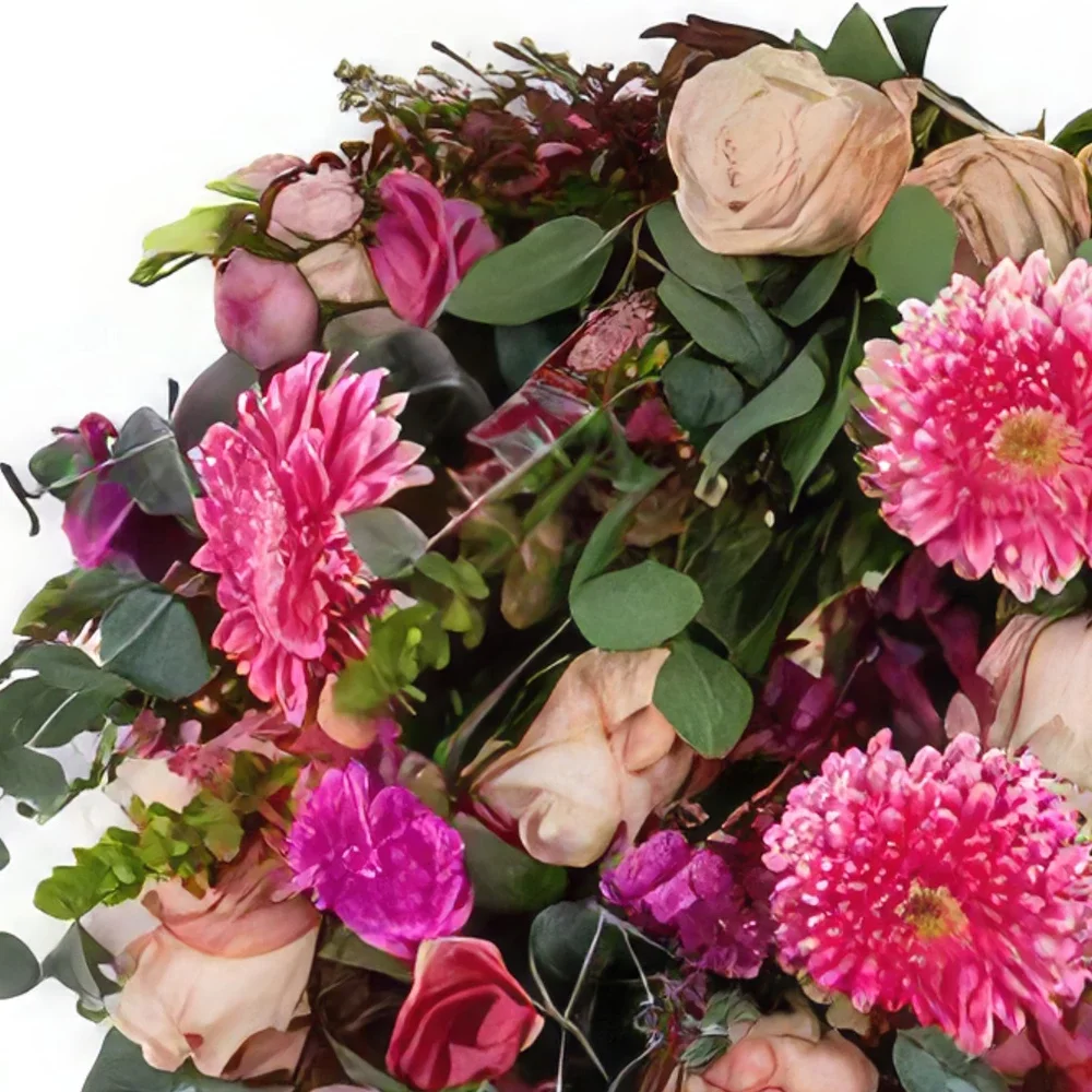 Амстердам цветя- Погребален букет семпъл розов Букет/договореност цвете