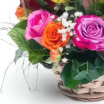 Prokuplje flowers  -  Sunset Garden Flower Bouquet/Arrangement