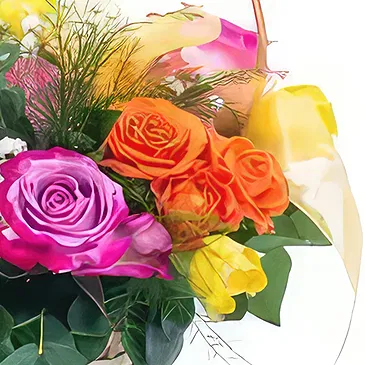 Prokuplje flowers  -  Sunset Garden Flower Bouquet/Arrangement