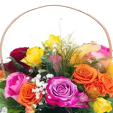 Prokuplje flowers  -  Sunset Garden Flower Bouquet/Arrangement