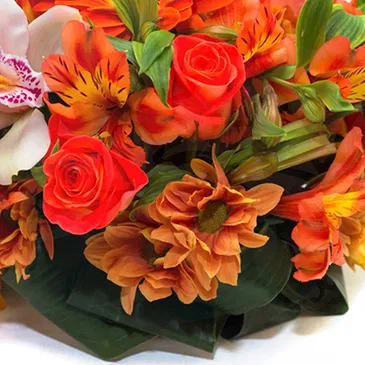 Italy flowers  -  Bouquet of orange flowers and roses Flower Bouquet/Arrangement