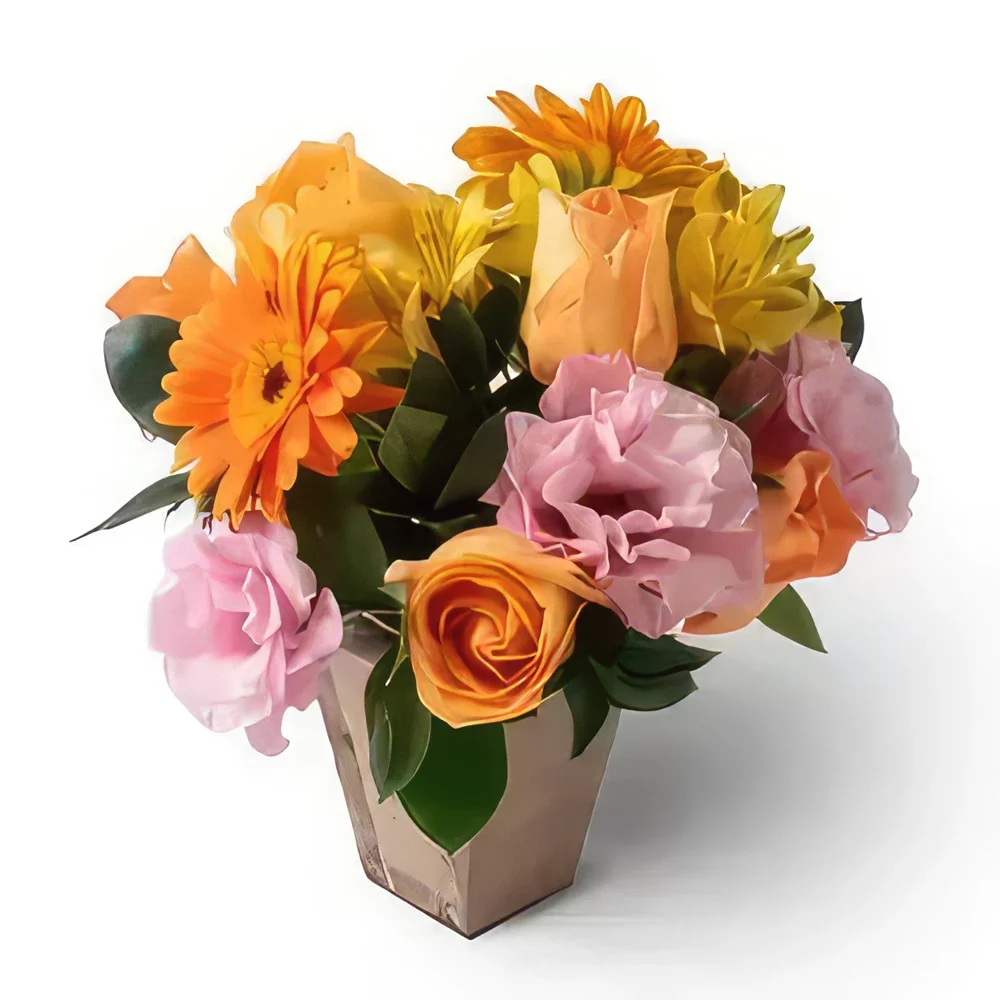 Manauс cveжe- Аranžman Gerbere, poljсkog cveća i ruža Cvet buket/aranžman
