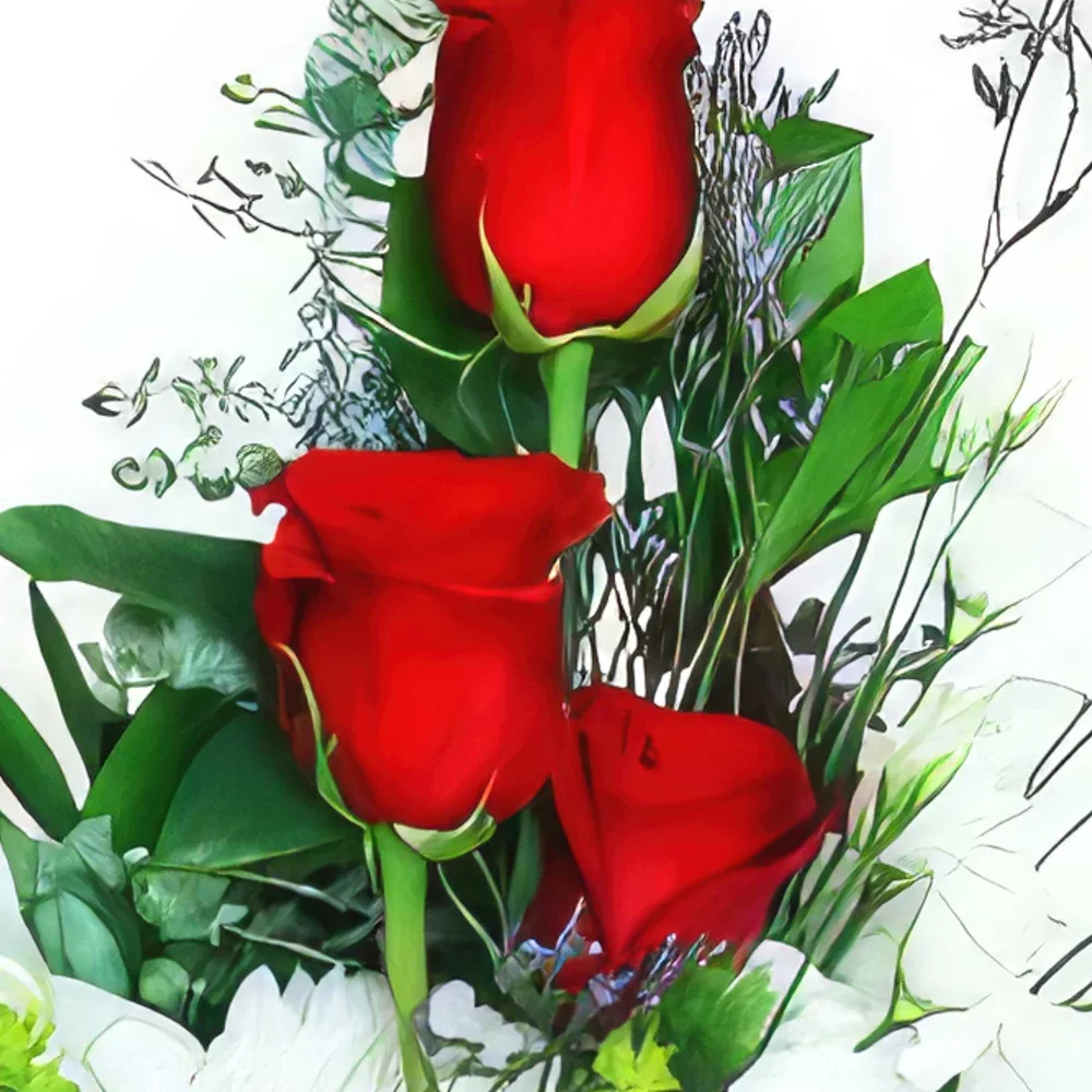 Quarteira çiçek- İnanç ve Sevgi Çiçek buketi/düzenleme