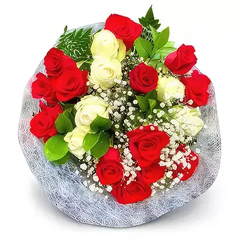 Ibiza flowers  -  Red & White Flower Delivery