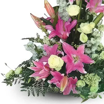 Cala Llonga flowers  -  Lily Rose Radiance Collection Flower Bouquet/Arrangement