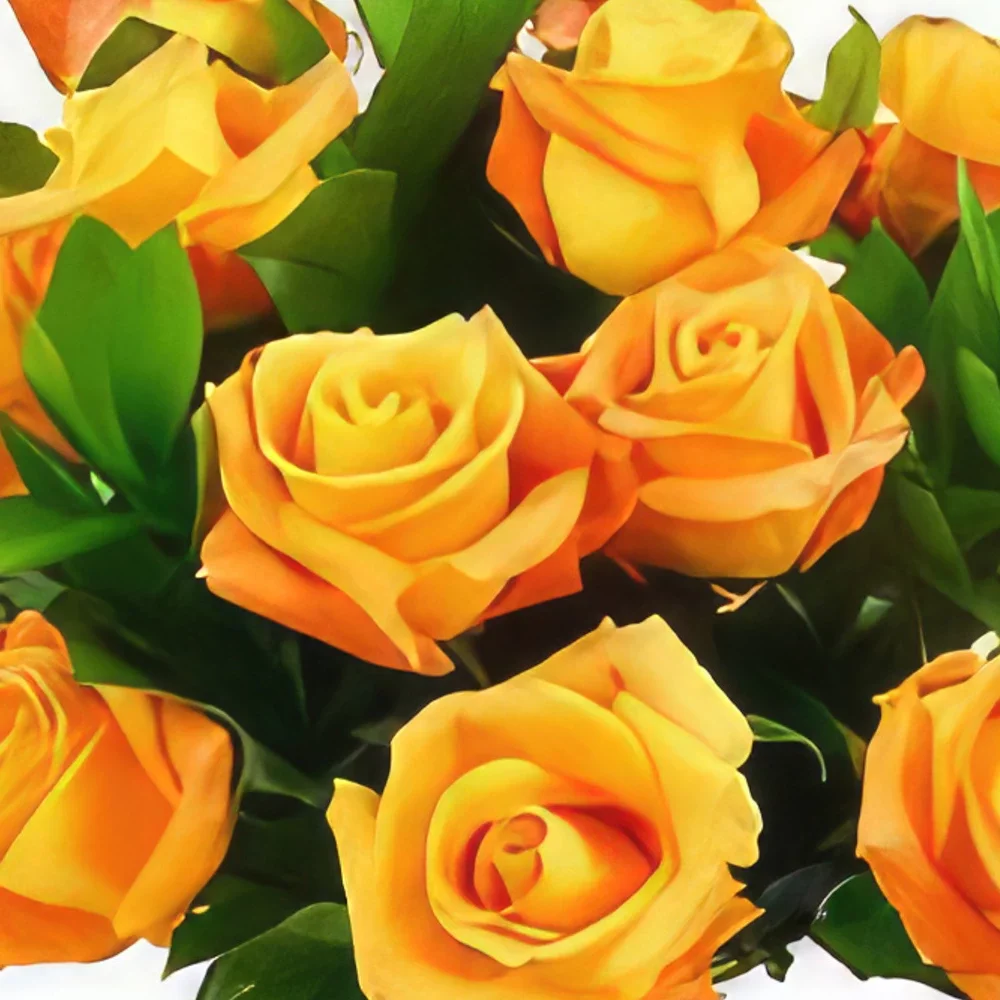 Neapel Blumen Florist- Golden Delight Bouquet/Blumenschmuck